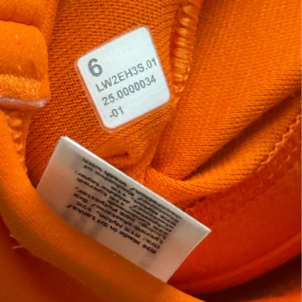 Lululemon Flow Y Wrap-Front High-Neck Bra *Light Support, B/C Cup Orange Flash - Picture 3 of 6